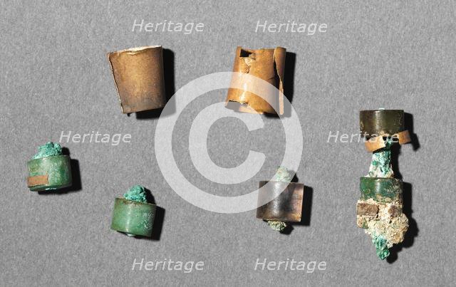 Fragments of an Amuletic Cylinder, 2040-1648 BC. Creator: Unknown.