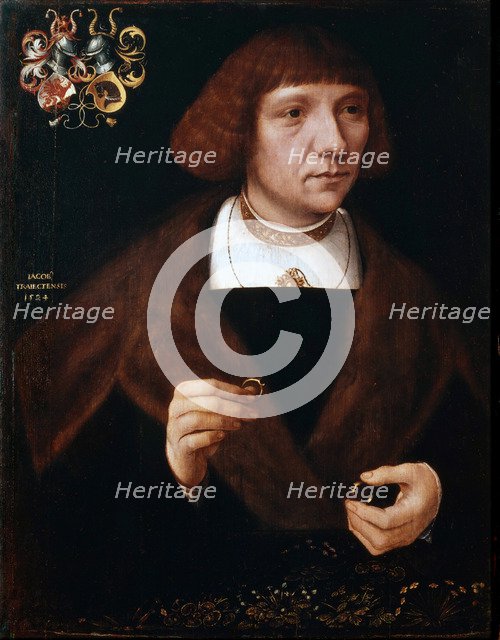 Male portrait with Rings', 1524. Creator: Jacob van Utrecht (c. 1479-after 1525).