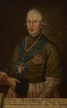 Portrait of Kacper Kazimierz Cieciszowski (1745-1831), Archbishop of Mogilev, 1786-1798. Creator: Unknown.