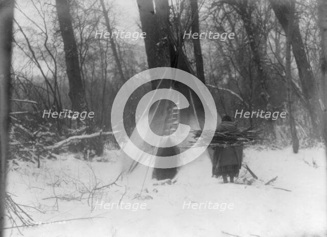 Winter-Apsaroke, c1908. Creator: Edward Sheriff Curtis.