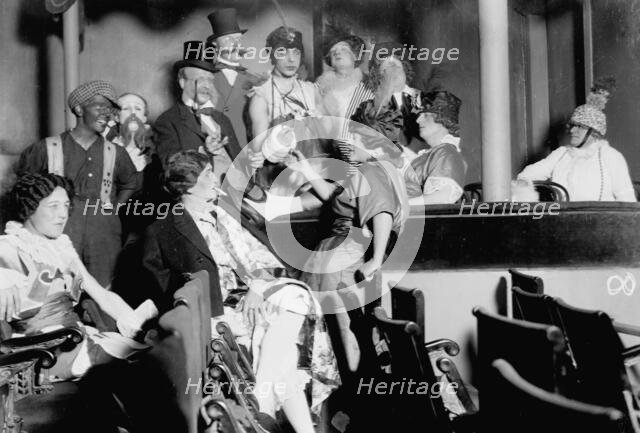 Illustrators at play, 1914. Creator: Bain News Service.