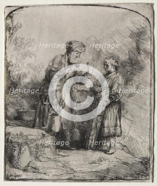 Abraham and Isaac, 1645. Creator: Rembrandt van Rijn (Dutch, 1606-1669).