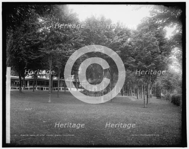 Lawn at Hyde Manor, Green Mountains, between 1900 and 1906. Creator: Unknown.
