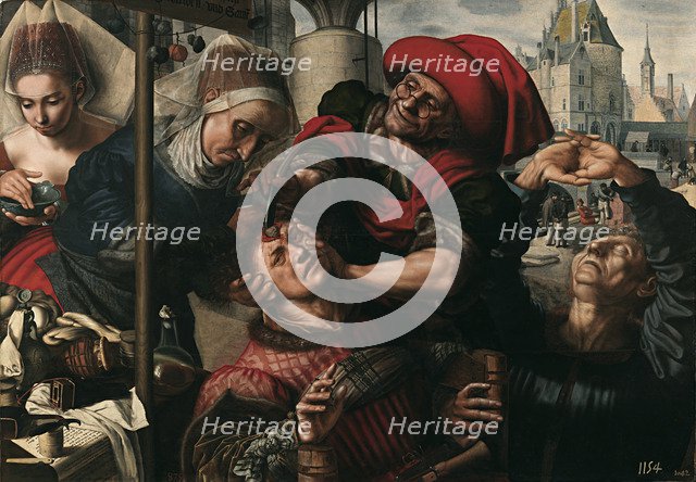 Surgery, 1550-1555. Artist: Hemessen, Jan Sanders, van (c. 1500-c. 1566)