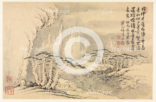Landscapes in Various Styles after Old Masters, 1690. Creator: Mei Qing (Chinese, 1623-1697).