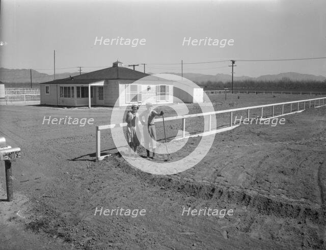 San Fernando federal subsistence homesteads, California, 1936. Creator: Dorothea Lange.