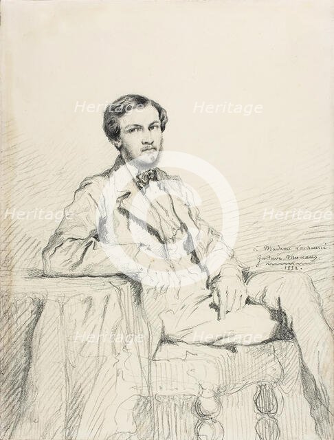 Portrait of the composer Eugène Lacheurié, 1852. Creator: Moreau, Gustave (1826-1898).