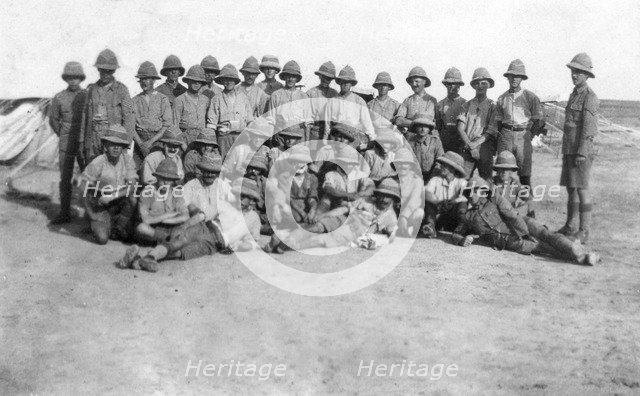 British army C group detachment, Mesopotamia, WWI, 1918. Artist: Unknown
