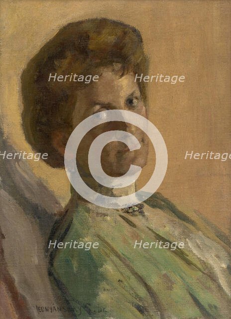 Portrait of Countess Nyáryová, around 1911. Creator: Ladislav Mednyanszky.