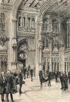 The Lobby of the House of Commons, c1910. Artist: Unknown