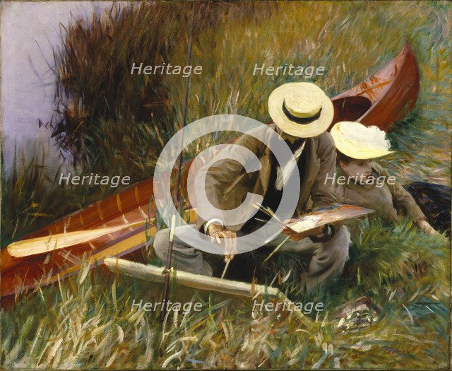 An Out-of-Doors Study, 1889. Artist: Sargent, John Singer (1856-1925)