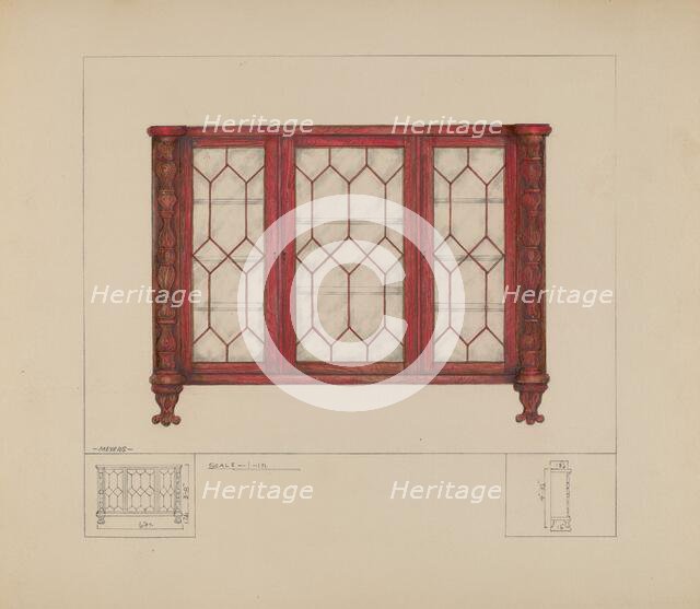China Closet, c. 1936. Creator: Henry Meyers.