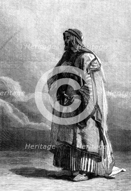 "Miguel el Musrab, Sheikh of the Anazeh Tribe", by Carl Haag…, Water-colour Society, 1862. Creator: Unknown.