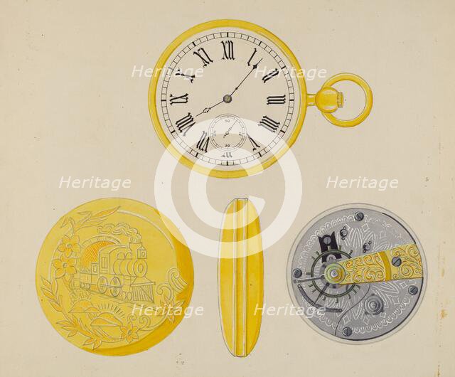 Watch Case, c. 1936. Creator: Harry G Aberdeen.