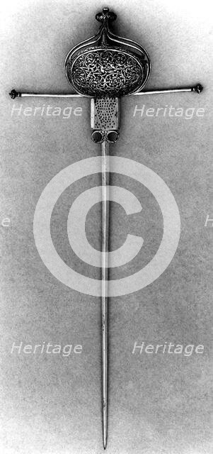 Parrying Dagger with Scabbard, Italian, probably Naples, ca. 1650-75. Creator: Unknown.