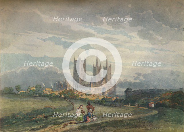 'Lincoln Cathedral', c1795. Artist: Thomas Girtin.