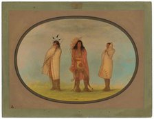 Three Iroquois Indians, 1861/1869. Creator: George Catlin.