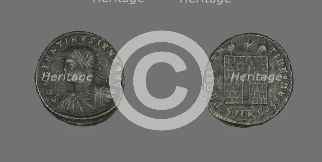 Coin Portraying Emperor Constantine I, 307-337 AD. Creator: Unknown.
