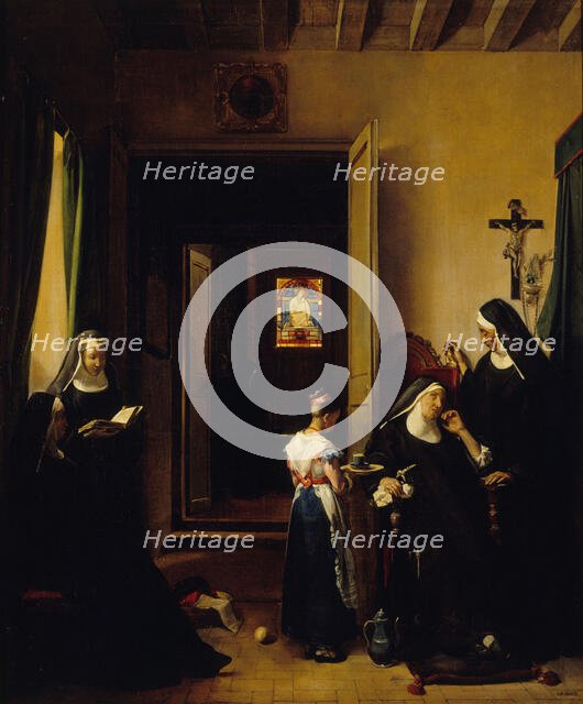La Religieuse malade, c.1830. Creator: Francois-Marius Granet.