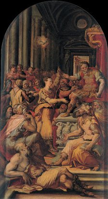 The Dispute of Saint Catherine of Alexandria, 1551. Creator: Fontana, Prospero (1512-1597).
