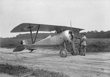 Langley Field, Va. - French Nieuport Plane, Type 17, with Lt., E. Lemaitre And Capt. J.C..., 1917. Creator: Harris & Ewing.
