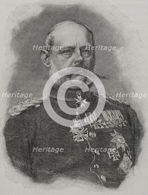 Alexander August Wilhelm von Pape, (1813-1895), Royal Prussian infantry Colonel-General...1891. Creator: Unknown.