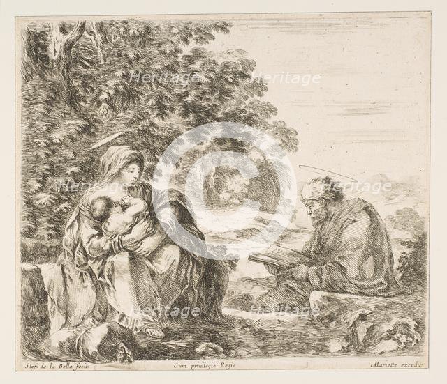 Rest on the Flight into Egypt, ca. 1649. Creator: Stefano della Bella.