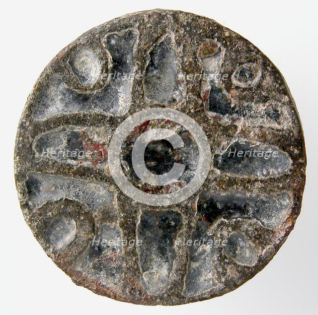 Disk Brooch, Merovingian, 8th-9th century. Creator: Unknown.