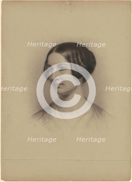 Head of a Woman, 1840-1854. Creator: Seth Wells Cheney.