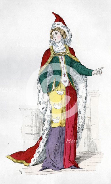 Noblewoman of the time of Charles V of France, 1364 (1882-1884). Artist: Unknown