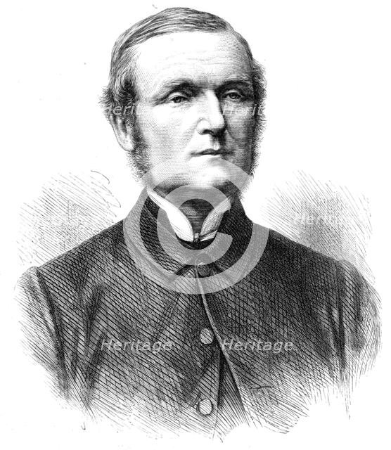 The Right Rev. Dr. Fraser, the new Bishop of Manchester, 1870. Creator: Unknown.