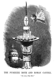 'The Puseyite Moth and the Roman Candle', 1850. Artist: Unknown