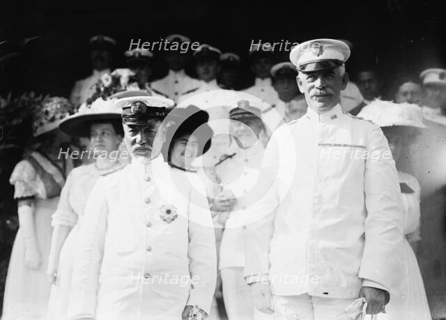 Togo at West Point with Gen. Barry, 1911. Creator: Bain News Service.