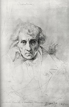Luigi Cherubini (1760-1842), Italian composer, 1830. Creator: Jean-Auguste-Dominique Ingres.