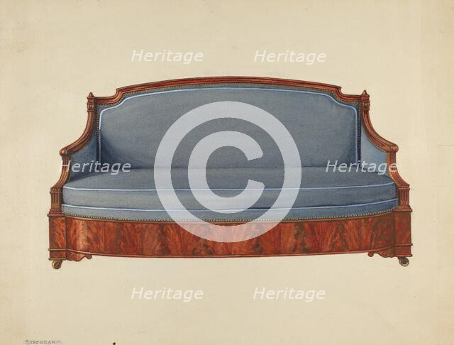 Sofa, c. 1953. Creator: Ernest Busenbark.