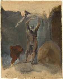 Prospero, Miranda, Caliban and Ariel, 1800/05. Creator: Henry Fuseli.