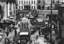 Early morning in Covent Garden, London, 1926-1927. Artist: Unknown