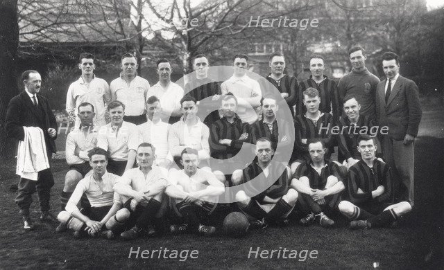 Rowntrees football teams, 1929. Artist: Unknown