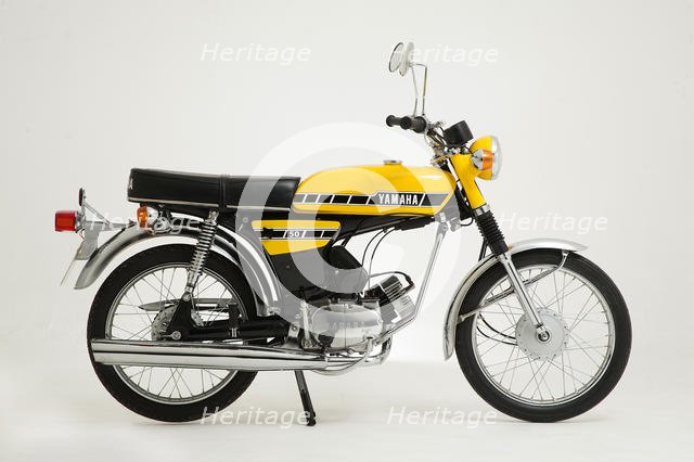 1987 Yamaha FS1E moped. Creator: Unknown.