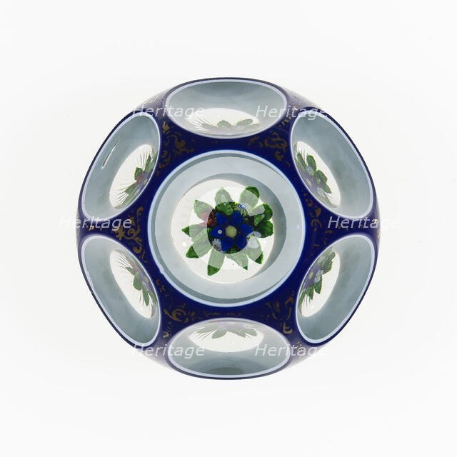 Paperweight, France, c. 1845-60. Creator: Saint-Louis Glassworks.