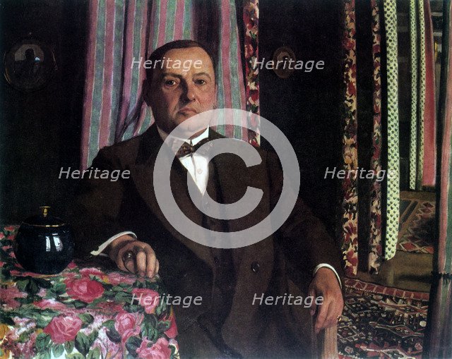 'Portrait of Georg E. Haasen', 1913.  Artist: Félix Vallotton