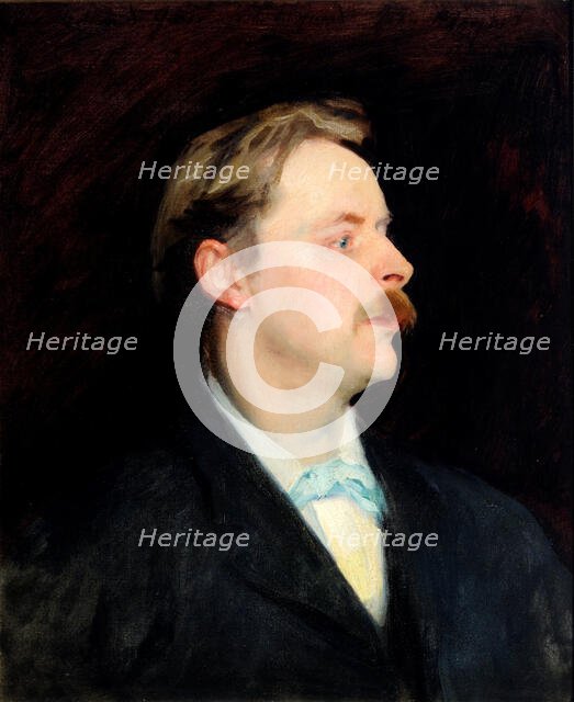 Portrait of Edmund Gosse, 1886. Creator: Sargent, John Singer (1856-1925).