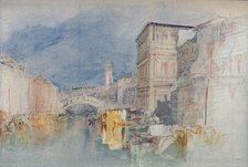 'Venice: Casa Grimani and the Rialto', 1909. Artist: JMW Turner.