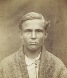 Portrait, bust, of young man from Tavastehus, Finland, 1877. Creator: Unknown.