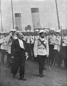 ''Le President de la Republique en Russie; La revue des Marins de la Garde a Peterhof', 1914. Creator: Unknown.