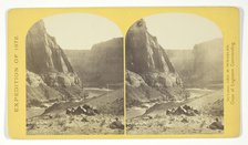 Mouth of the Paria, Colorado River; walls 2.100 feet in height, 1872. Creator: William H. Bell.