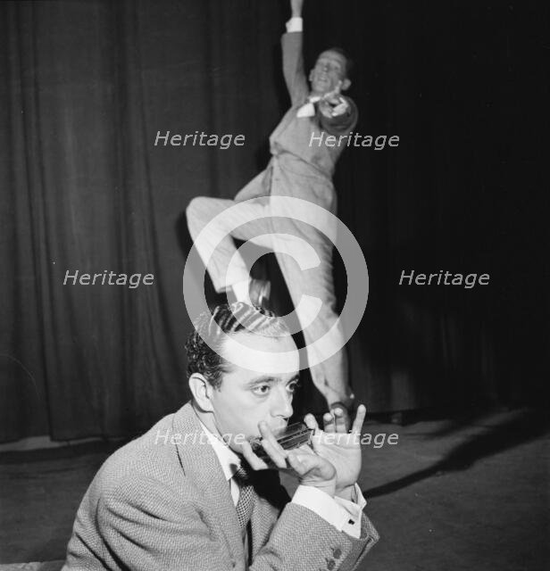 Portrait of Larry Adler and Paul Draper, City Center, New York, N.Y., ca. Jan. 1947. Creator: William Paul Gottlieb.