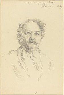 Portrait of a Man (Souvenir d'un Passage à Paris), 1898. Creator: Paul Albert Besnard.