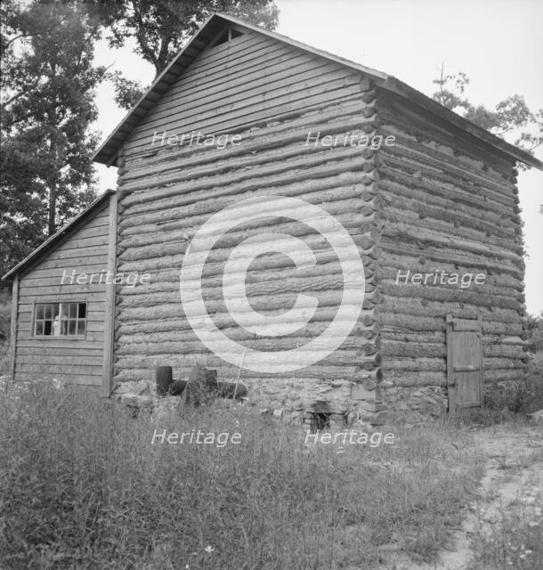 Tobacco barn and shed, Person County, North Carolina, 1939. Creator: Dorothea Lange.