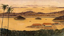 Singapore: a view across part of Blakang Mati Island, 1880. Creator: John Edmund Taylor.